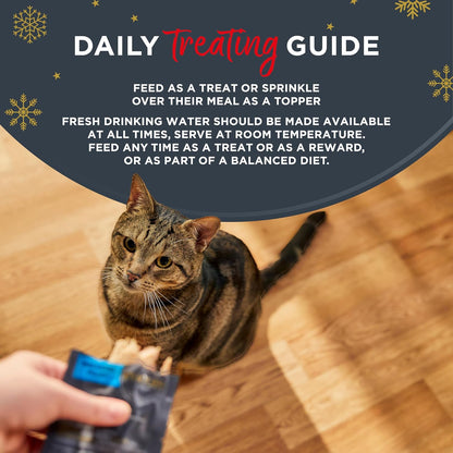 100% Natural Cat Treat Loins – Festive Variety, Grain Free (Tuna, Mackerel & Chicken with Rosemary) Pack of 3 × 30 G