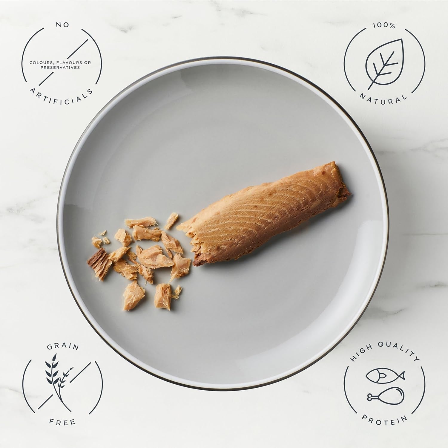 100% Natural Cat Treat Loins – Festive Variety, Grain Free (Tuna, Mackerel & Chicken with Rosemary) Pack of 3 × 30 G