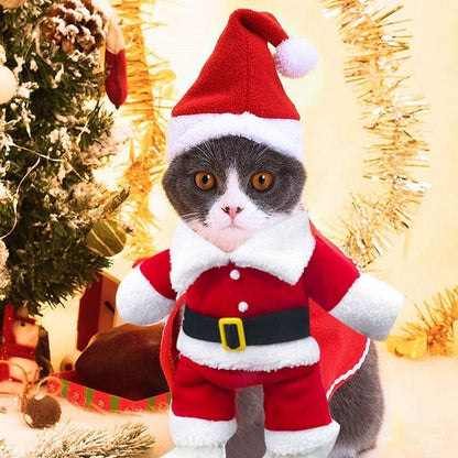 Pet Dog Christmas Clothes Santa Claus Dog Costume Winter Funny Puppy Pet Cosplay