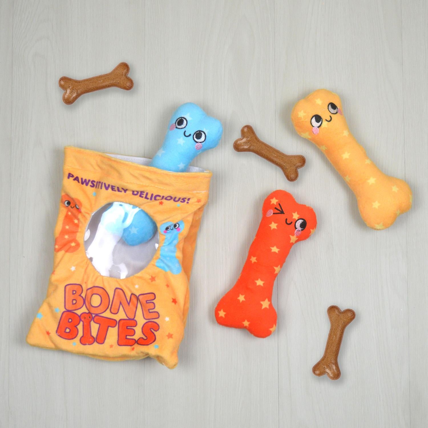 Snack Packet Plush Squeak Crinkle Novelty Toy Puppy Christmas Birthday Present