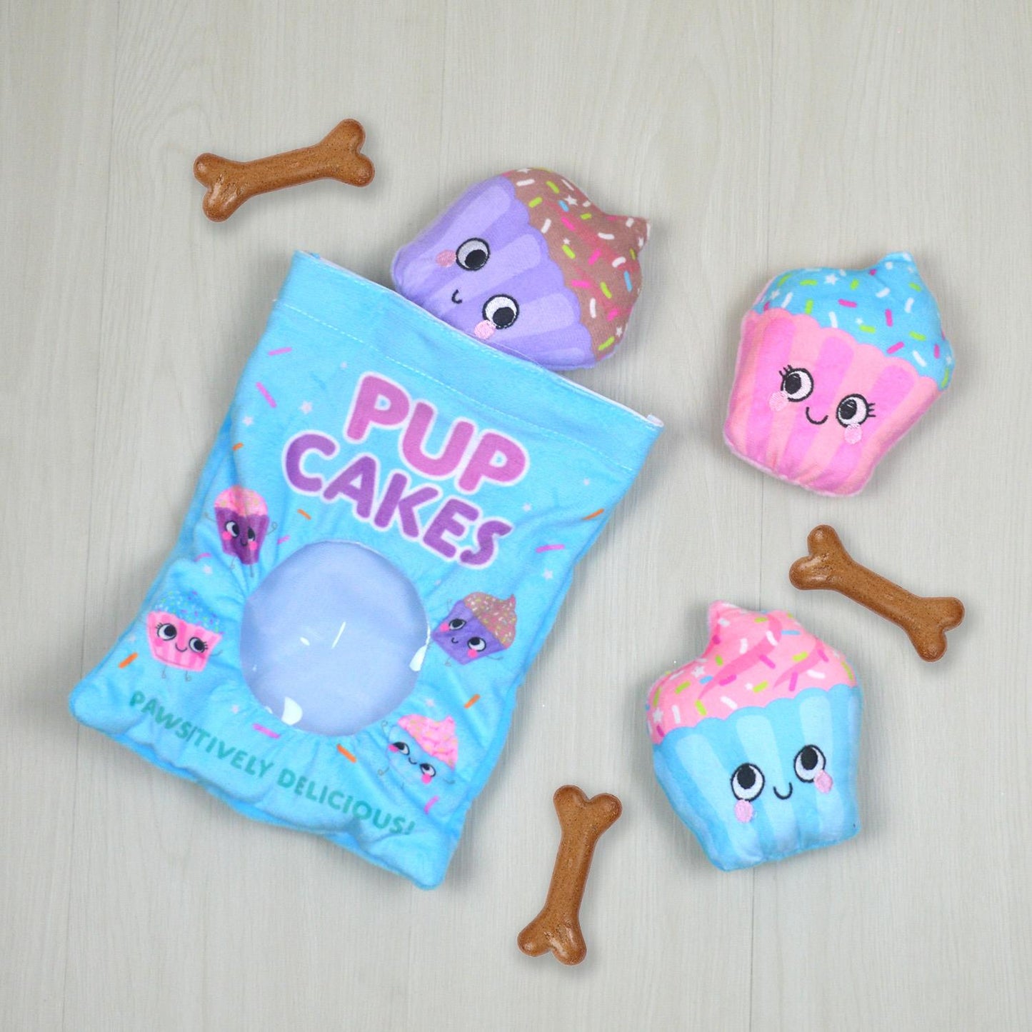 Snack Packet Plush Squeak Crinkle Novelty Toy Puppy Christmas Birthday Present