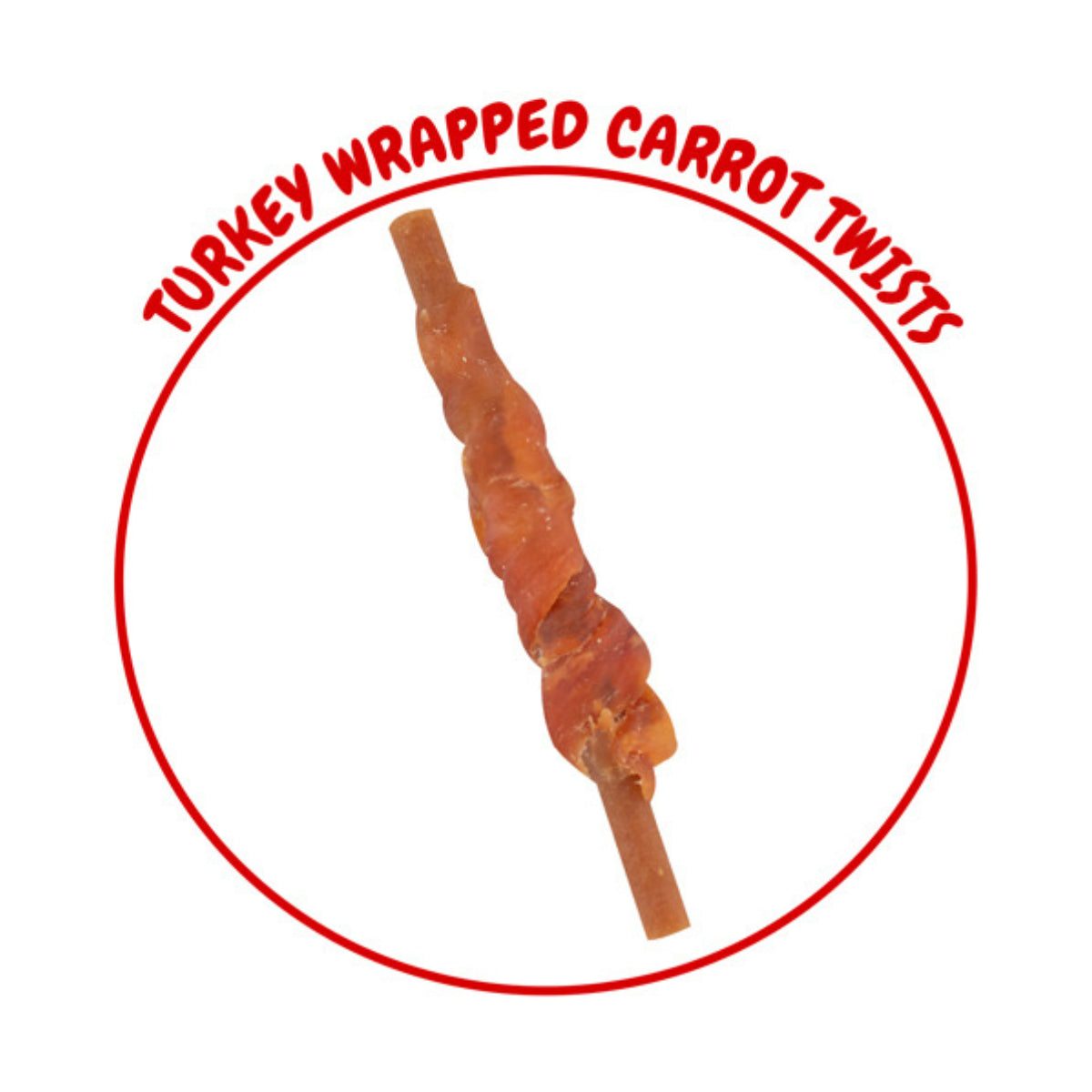 Christmas Dog Treats Pack of Turkey Wrapped Carrot Festive Puppy Dental Chews