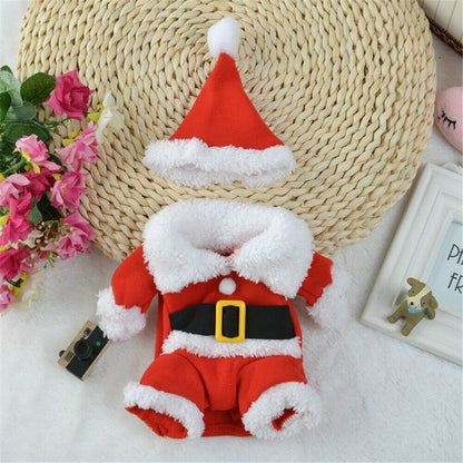 Pet Dog Christmas Clothes Santa Claus Dog Costume Winter Funny Puppy Pet Cosplay
