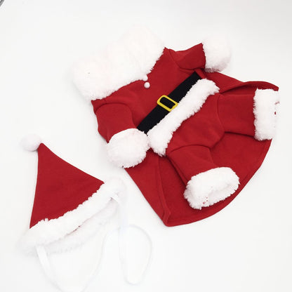 Pet Dog Christmas Clothes Santa Claus Dog Costume Winter Funny Puppy Pet Cosplay