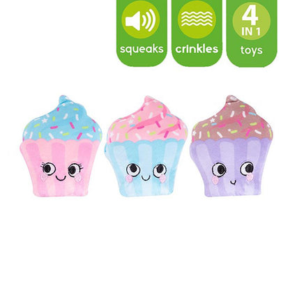 Snack Packet Plush Squeak Crinkle Novelty Toy Puppy Christmas Birthday Present