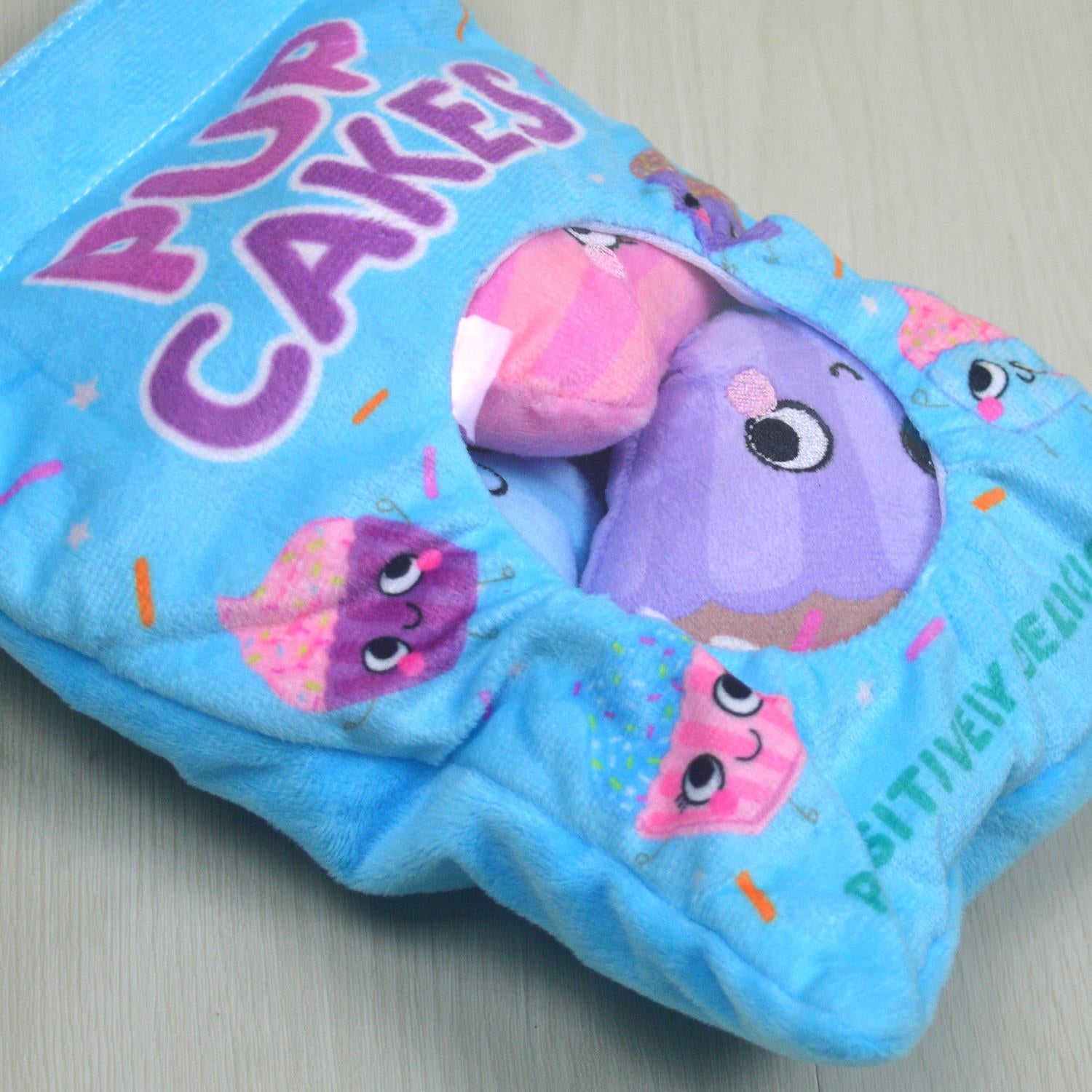 Snack Packet Plush Squeak Crinkle Novelty Toy Puppy Christmas Birthday Present