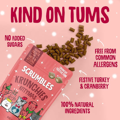 Krunchies Cat Treats Turkey Christmas 60G