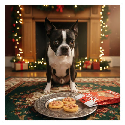 Christmas Dog Treats Pack of 3 Meaty Chicken Duck Festive Puppy Reward Chews