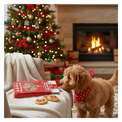 Christmas Dog Treats Pack of 3 Meaty Chicken Duck Festive Puppy Reward Chews