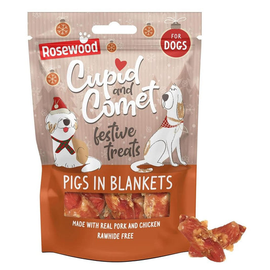 Rosewood Dog Treats Cupid & Comet Pigs in Blankets 100G