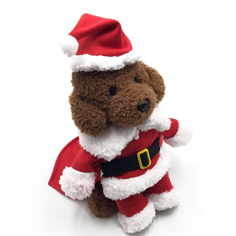Pet Dog Christmas Clothes Santa Claus Dog Costume Winter Funny Puppy Pet Cosplay
