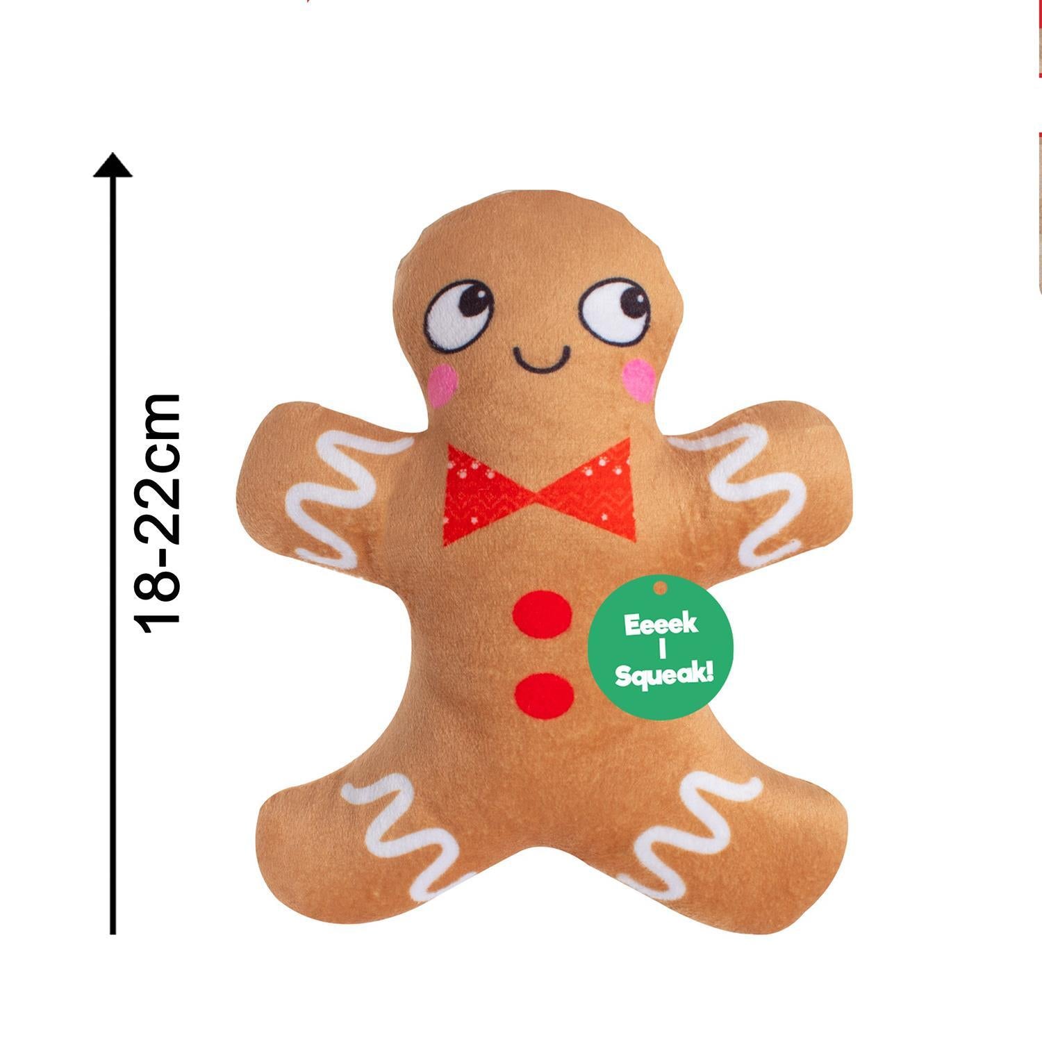 Pack of 3 Plush Christmas Dog Toys Squeaker Pet Gift Sprout Xmas Tree