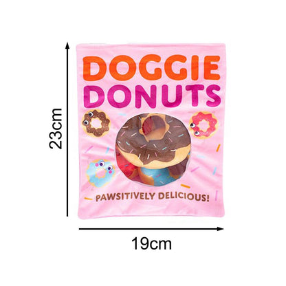 Snack Packet Plush Squeak Crinkle Novelty Toy Puppy Christmas Birthday Present