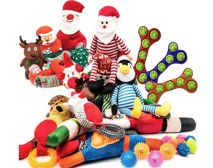 Christmas Stocking Cat Toy Set Gift Plush with Catnip Interactive Kitten Game